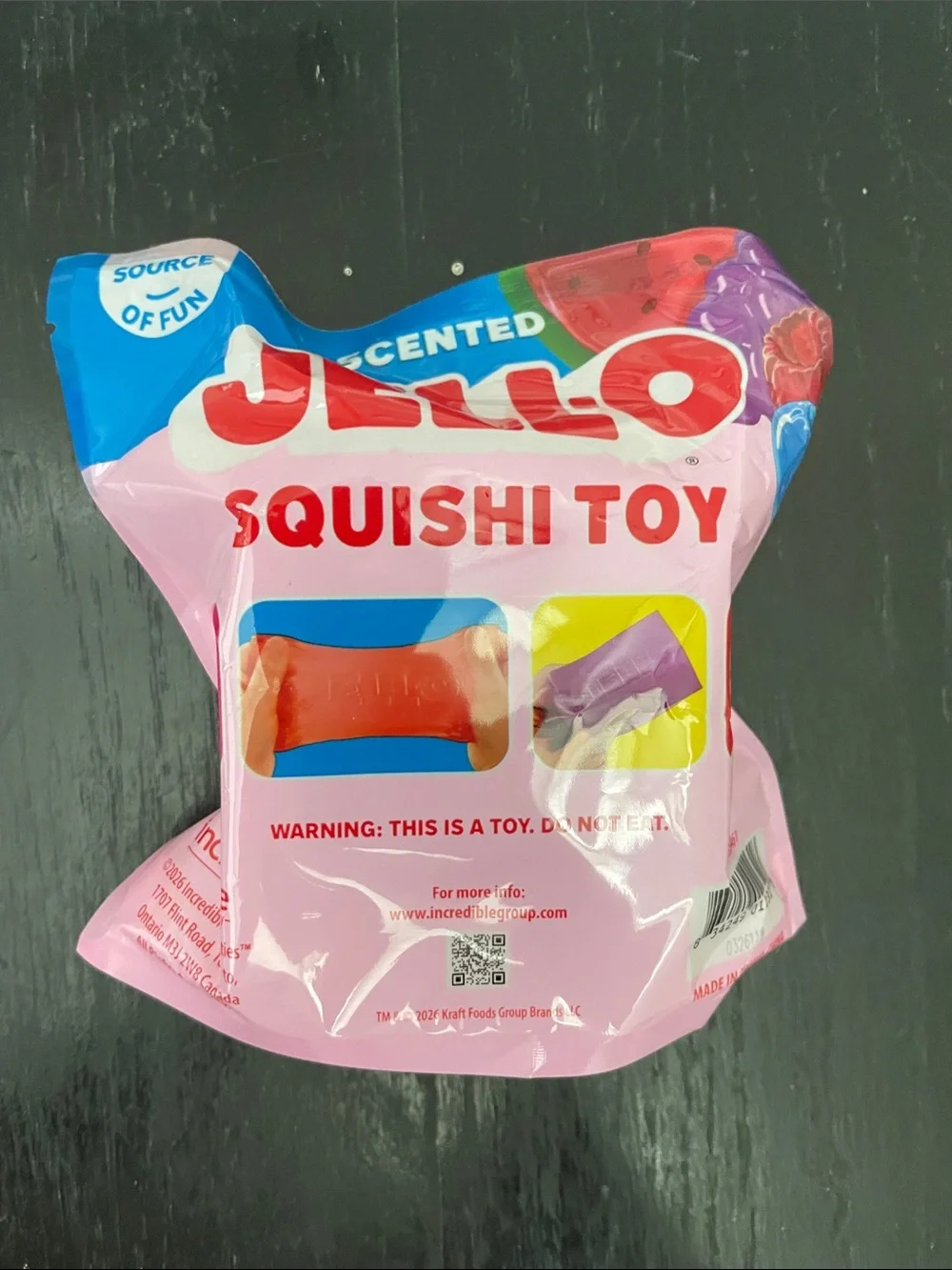 Jell-O Squishi Jiggle Cube - Red